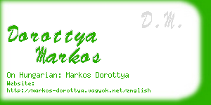 dorottya markos business card